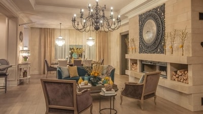 2. Crystal Chandeliers:&nbsp;Add the glinting elegance of crystal chandeliers to your home. Vintage-style or genuine antique, the crystal chandelier becomes a room's focus no matter what. It is also an object meant to dazzle and awe. (Photo by Shutterstock)
