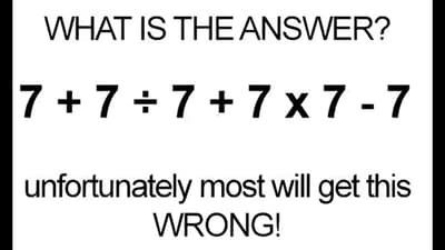 Brain Teaser: How quickly can you solve this maths puzzle? (X/@art0fthinking) Brain Teaser: How quickly can you solve this maths puzzle? (X/@art0fthinking)