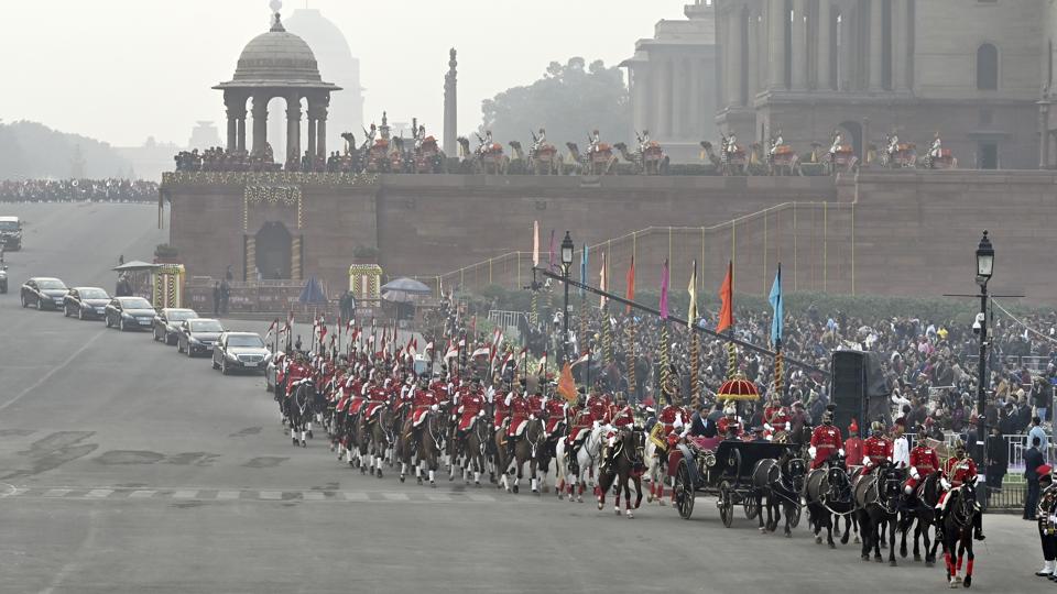 President Murmu arrived at the Vijay Chowk in a horse-drawn buggy that made a comeback at the Republic Day parade on January 26 after 40 years (HT Photo/Sanjeev Verma) President Murmu arrived at the Vijay Chowk in a horse-drawn buggy that made a comeback at the Republic Day parade on January 26 after 40 years (HT Photo/Sanjeev Verma)