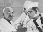 Mahatma Gandhi and Netaji Subhas Chandra Bose.
