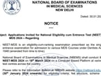 NEET MDS 2024 to be conducted on March 18, results to be released on April 18