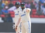 India's captain Rohit Sharma with wicket-keeper Srikar Bharat India's captain Rohit Sharma with wicket-keeper Srikar Bharat