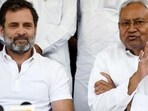 Rahul Gandhi and Nitish Kumar in Delhi last year. (ANI) Rahul Gandhi and Nitish Kumar in Delhi last year. (ANI)