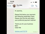 The WhatsApp text a professional cleaner sent to his wife after cleaning his own home. The WhatsApp text a professional cleaner sent to his wife after cleaning his own home.