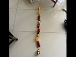 The picture shows toy cars lined up by the toddler on the floor. The picture shows toy cars lined up by the toddler on the floor.