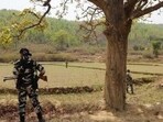 The encounter took place along the Sukma-Bijapur border in Chhattisgarh.
