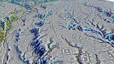 This LIDAR image provided by researchers in January 2024 shows complexes of rectangular platforms arranged around low squares and distributed along wide dug streets at the Kunguints site, Upano Valley in Ecuador. Archeologists have uncovered a cluster of lost cities in the Amazon rainforest that was home to at least 10,000 farmers around 2,000 years ago, according to a paper published Thursday, Jan. 11, 2024, in the journal Science. (Antoine Dorison, Stéphen Rostain via AP) (AP) This LIDAR image provided by researchers in January 2024 shows complexes of rectangular platforms arranged around low squares and distributed along wide dug streets at the Kunguints site, Upano Valley in Ecuador. Archeologists have uncovered a cluster of lost cities in the Amazon rainforest that was home to at least 10,000 farmers around 2,000 years ago, according to a paper published Thursday, Jan. 11, 2024, in the journal Science. (Antoine Dorison, Stéphen Rostain via AP) (AP)