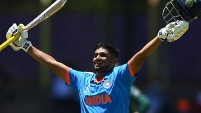 Musheer Khan scored his second century in 2024 U19 World Cup Musheer Khan scored his second century in 2024 U19 World Cup