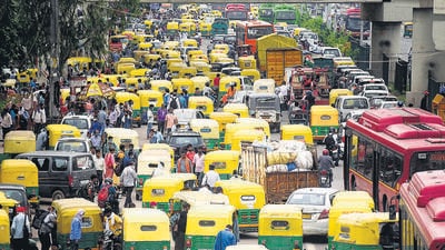 GPS devices are installed in all of Delhi’s 90,000 autos but are functional in just about one-tenth of them. (HT Archive) GPS devices are installed in all of Delhi’s 90,000 autos but are functional in just about one-tenth of them. (HT Archive)