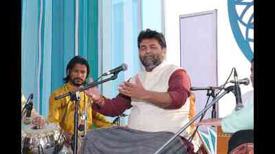 Hindustani classical singer, Bhuvanesh Komkali performing in Varanasi at the Mahindra Kabira Festival. (Mahindra Kabira Festival) Hindustani classical singer, Bhuvanesh Komkali performing in Varanasi at the Mahindra Kabira Festival. (Mahindra Kabira Festival)