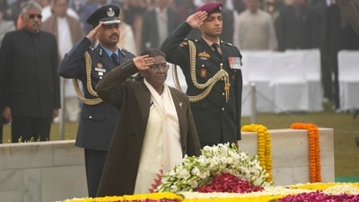 India observes Martyrs' Day every year on January 30 to mark the death anniversary of Mahatma Gandhi and to honour his contribution towards the freedom of the country. (AP) India observes Martyrs' Day every year on January 30 to mark the death anniversary of Mahatma Gandhi and to honour his contribution towards the freedom of the country. (AP)