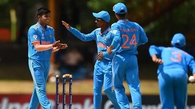 India U19 players celebrate (@JayShah/X) India U19 players celebrate (@JayShah/X)