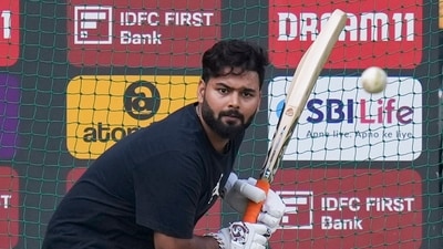India's Rishabh Pant bats at the net practice (PTI) India's Rishabh Pant bats at the net practice (PTI)
