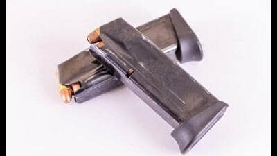 Police arrested a woman law officer, Roopkanwal Kaur, of the Punjab finance department, as she was found carrying a magazine containing seven cartridges of .33mm calibre in her bag at the civil secretariat on Tuesday.
