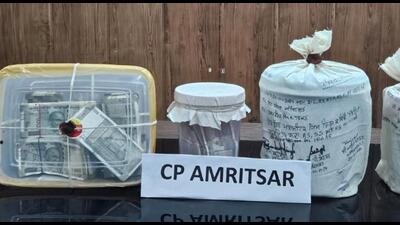Punjab Police arrested two brothers — considered as big fish in drug trade — and their three accomplices after recovering 3kg heroin and ₹5.25 lakh drug money, said director general of police (DGP) Gaurav Yadav on Tuesday. Punjab Police arrested two brothers — considered as big fish in drug trade — and their three accomplices after recovering 3kg heroin and ₹5.25 lakh drug money, said director general of police (DGP) Gaurav Yadav on Tuesday.