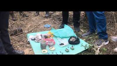 The IED recovered in Kathua on Tuesday. (HT Photo)