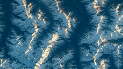 Snapshot of Hindu Kush mountain range. (X/@Loral O'Hara) Snapshot of Hindu Kush mountain range. (X/@Loral O'Hara)
