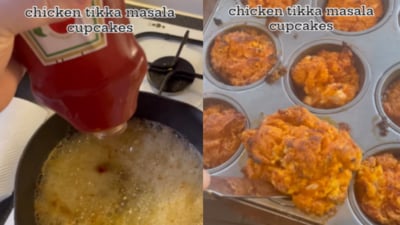Snapshot of chicken tikka masala cupcakes that baffled people. (Instagram/@succhefful) Snapshot of chicken tikka masala cupcakes that baffled people. (Instagram/@succhefful)