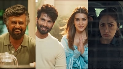 (L-R) Stills from Lal Salaam, Teri Baaton Mein Aisa Uljha Jiya, and Article 370. (L-R) Stills from Lal Salaam, Teri Baaton Mein Aisa Uljha Jiya, and Article 370.