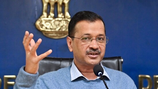 Delhi Chief Minister Arvind Kejriwal addresses a press conference in Delhi. Delhi Chief Minister Arvind Kejriwal addresses a press conference in Delhi.