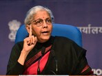 Budget 2023: Union Finance Minister Nirmala Sitharaman is seen. Budget 2023: Union Finance Minister Nirmala Sitharaman is seen.