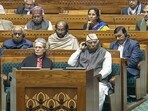 Congress MPs Mallikajun Kharge and Sonia Gandhi and others during President Droupadi Murmu's address to the joint session of Parliament on the opening day of the Budget session, in New Delhi on Jan. 31. Congress MPs Mallikajun Kharge and Sonia Gandhi and others during President Droupadi Murmu's address to the joint session of Parliament on the opening day of the Budget session, in New Delhi on Jan. 31.