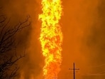 An explosion took place on a natural gas pipeline operated by DCP Midstream near the Texas-Oklahoma border on Tuesday night. An explosion took place on a natural gas pipeline operated by DCP Midstream near the Texas-Oklahoma border on Tuesday night.