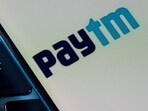A smartphone with the Paytm logo is placed on a laptop in this illustration taken on July 14, 2021.