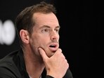 Britain's Andy Murray takes part in a press conference on day two of the Australian Open tennis tournament in Melbourne on January 15, 2024