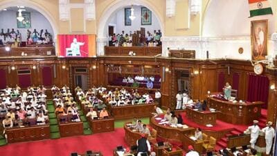 A view of the Uttar Pradesh Vidhan Sabha proceedings. (FILE PHOTO) A view of the Uttar Pradesh Vidhan Sabha proceedings. (FILE PHOTO)