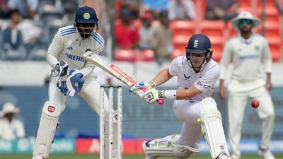 England's Ollie Pope plays a shot during Day 3 of 1st Test match against India (ANI ) England's Ollie Pope plays a shot during Day 3 of 1st Test match against India (ANI )