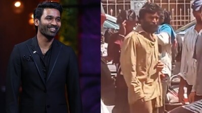 A video of Dhanush shooting for the film in Tirupati leaked online (X) A video of Dhanush shooting for the film in Tirupati leaked online (X)