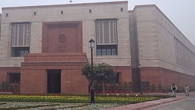 Budget 2024: The new Parliament building in New Delhi, India. (Bloomberg)