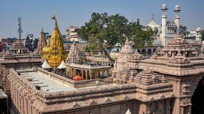The Gyanvapi mosque, in Varanasi, Monday, Jan. 29, 2024. (PTI) The Gyanvapi mosque, in Varanasi, Monday, Jan. 29, 2024. (PTI)