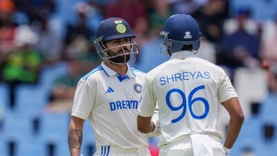 India's batters Virat Kohli and Shreyas Iyer in South Africa (PTI) India's batters Virat Kohli and Shreyas Iyer in South Africa (PTI)