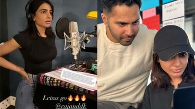 Samantha resumed dubbing for Citadel. Varun and her also watched the final product.