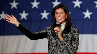 Republican presidential candidate and former U.S. Ambassador to the United Nations Nikki Haley speaks during a campaign event, ahead of the South Carolina Republican presidential primary election, in Conway, South Carolina, U.S., January 28, 2024 (REUTERS/Randall Hill/File Photo) (REUTERS)