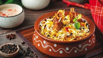 Hyderabad: Hyderabad, known as the "City of Nizams," boasts a rich culinary tradition that has given rise to some iconic dishes. Among these, Hyderabadi Biryani stands out as a symbol of the city's gastronomic prowess, featuring aromatic basmati rice layered with succulent meat and a blend of spices that create a symphony of flavors. Haleem, a slow-cooked stew of meat, lentils, and wheat, is another delicacy that is savored during Ramadan for its rich and creamy texture. (File Photo) Hyderabad: Hyderabad, known as the "City of Nizams," boasts a rich culinary tradition that has given rise to some iconic dishes. Among these, Hyderabadi Biryani stands out as a symbol of the city's gastronomic prowess, featuring aromatic basmati rice layered with succulent meat and a blend of spices that create a symphony of flavors. Haleem, a slow-cooked stew of meat, lentils, and wheat, is another delicacy that is savored during Ramadan for its rich and creamy texture. (File Photo)