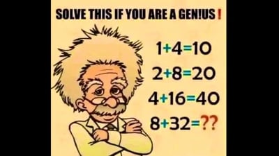 Brain Teaser: You are a ‘genius’ if you can solve this maths puzzle. (X/@Art0fThinking) Brain Teaser: You are a ‘genius’ if you can solve this maths puzzle. (X/@Art0fThinking)
