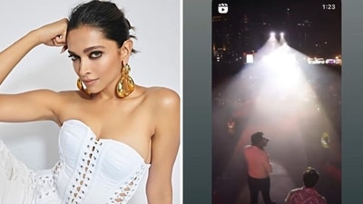 Deepika Padukone shared a video of Nick Jonas performing at Lollapalooza concert. Deepika Padukone shared a video of Nick Jonas performing at Lollapalooza concert.