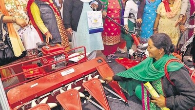 The annual payout to landowning female farmers is expected to be doubled.&nbsp; (HT Photo)