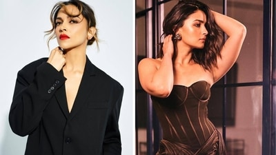 Deepika Padukone and Alia Bhatt infuse dark goth to the Mob Wife aesthetic (Instagram) Deepika Padukone and Alia Bhatt infuse dark goth to the Mob Wife aesthetic (Instagram)