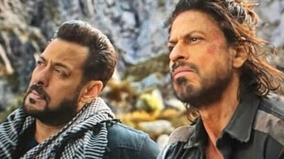 Salman Khan and Shah Rukh Khan will now be seen together in Tiger Vs Pathaan. Salman Khan and Shah Rukh Khan will now be seen together in Tiger Vs Pathaan.