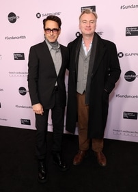 Robert Downey Jr. and Christopher Nolan at the 2024 Sundance Film Festival Opening Night Gala (Getty Images via AFP)