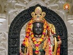 A glimpse of Ram Lalla idol at Ram Janmabhoomi Temple in Ayodhya. (ANI Photo) A glimpse of Ram Lalla idol at Ram Janmabhoomi Temple in Ayodhya. (ANI Photo)
