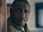 Idris Elba in a still from Hijack