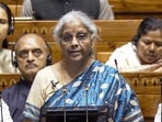 Union Finance Minister Nirmala Sitharaman presents the Interim Union Budget 2024 at the Lok Sabha of the Parliament House in New Delhi on Thursday.