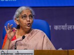 Union Finance Minister Nirmala Sitharaman addresses the post-Budget press conference, in New Delhi.