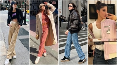 Shanaya Kapoor is currently enjoying her holiday in New York and her stunning holiday fashion diaries are doing the rounds on social media. The Gen Z actress is a total stunner who continues to hit fashion targets like a pro. Whether it's a sartorial saree or a chic jumpsuit, Shanaya can pull off any look to perfection. She is quite active on social media and her Insta-diaries filled with on-trend looks are a treasure trove of fashion inspiration for all her followers. Her latest holiday looks are no exception and are sure to inspire your winter wardrobe. (Instagram/@shanayakapoor02) Shanaya Kapoor is currently enjoying her holiday in New York and her stunning holiday fashion diaries are doing the rounds on social media. The Gen Z actress is a total stunner who continues to hit fashion targets like a pro. Whether it's a sartorial saree or a chic jumpsuit, Shanaya can pull off any look to perfection. She is quite active on social media and her Insta-diaries filled with on-trend looks are a treasure trove of fashion inspiration for all her followers. Her latest holiday looks are no exception and are sure to inspire your winter wardrobe. (Instagram/@shanayakapoor02)