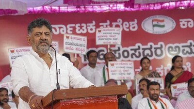 Bengaluru: Karnataka deputy chief minister DK Shivakumar. Bengaluru: Karnataka deputy chief minister DK Shivakumar.